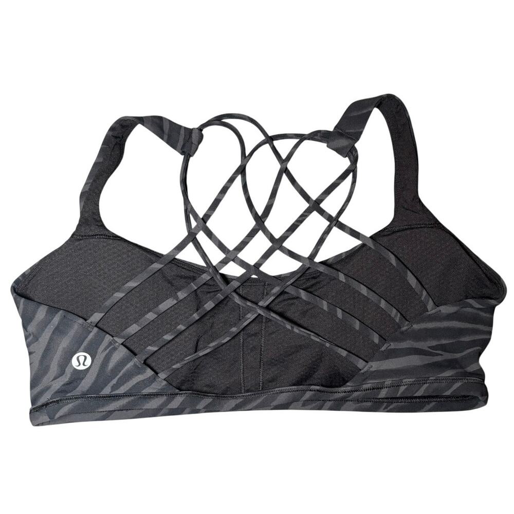 Lululemon Free to Be Wild Bra (Light Support, A/B Cup) La Tigre Camo Size 12